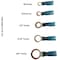 Electriduct Heat Shrink Ring Terminal, Blue, 25 PK HS-HP-RT-8.4-BL-25 - alternate 1